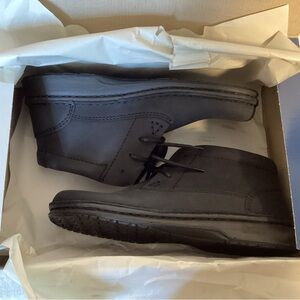 Birkenstock Memphis High Black Leather Boot Shoes Style 419433 BNIB